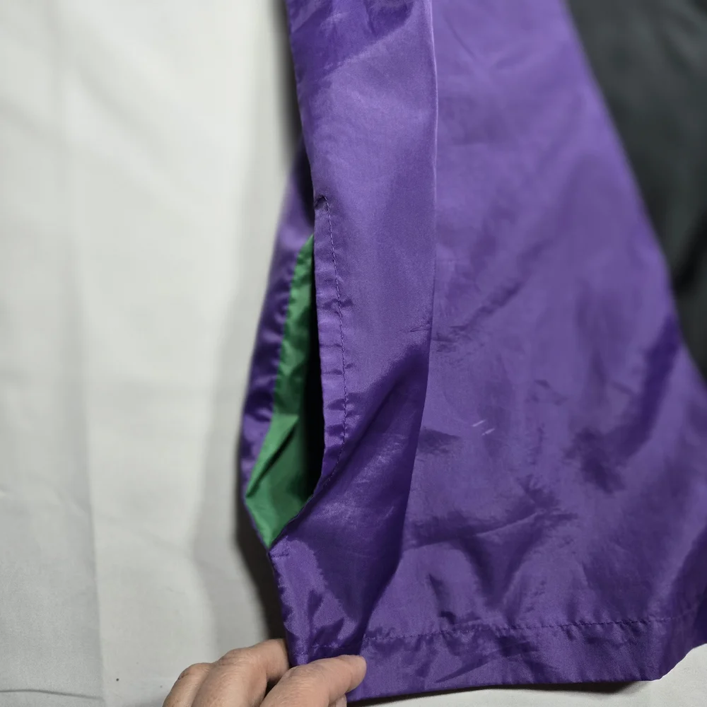 MTV Music Television Jacket Men's XL Windbreaker Color Block 80s 90s Retro style - Picture 5 of 8